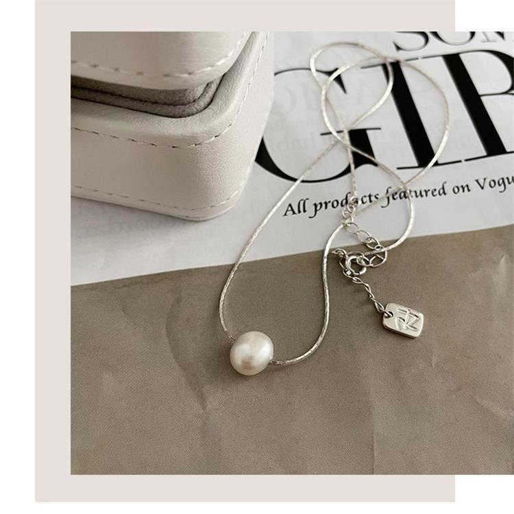 Zarte Perlen-Halskette aus 925 Sterling Silber – Minimalistische Eleganz – Bild 2