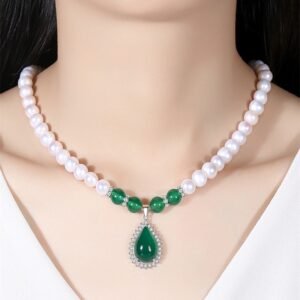 Muschelperlen-Collier aus 925 Sterling Silber – Eleganz, die bleibt.